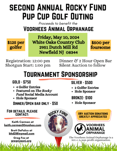 2nd Annual Rocky Fund Pup Cup Golf Outing @ White Oaks Country Club | Newfield | New Jersey | United States