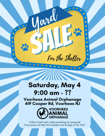 Yard Sale for the Shelter @ Voorhees Animal Orphanage | Voorhees Township | New Jersey | United States